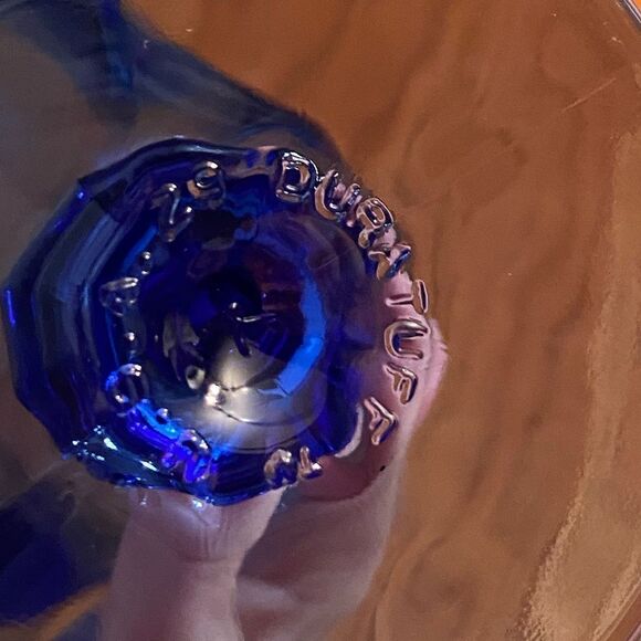 Libbey Glass Duratuff Cobalt Blue Glass Tumbler Goblets Iced Tea Goblet 1970’s - Picture 4 of 4